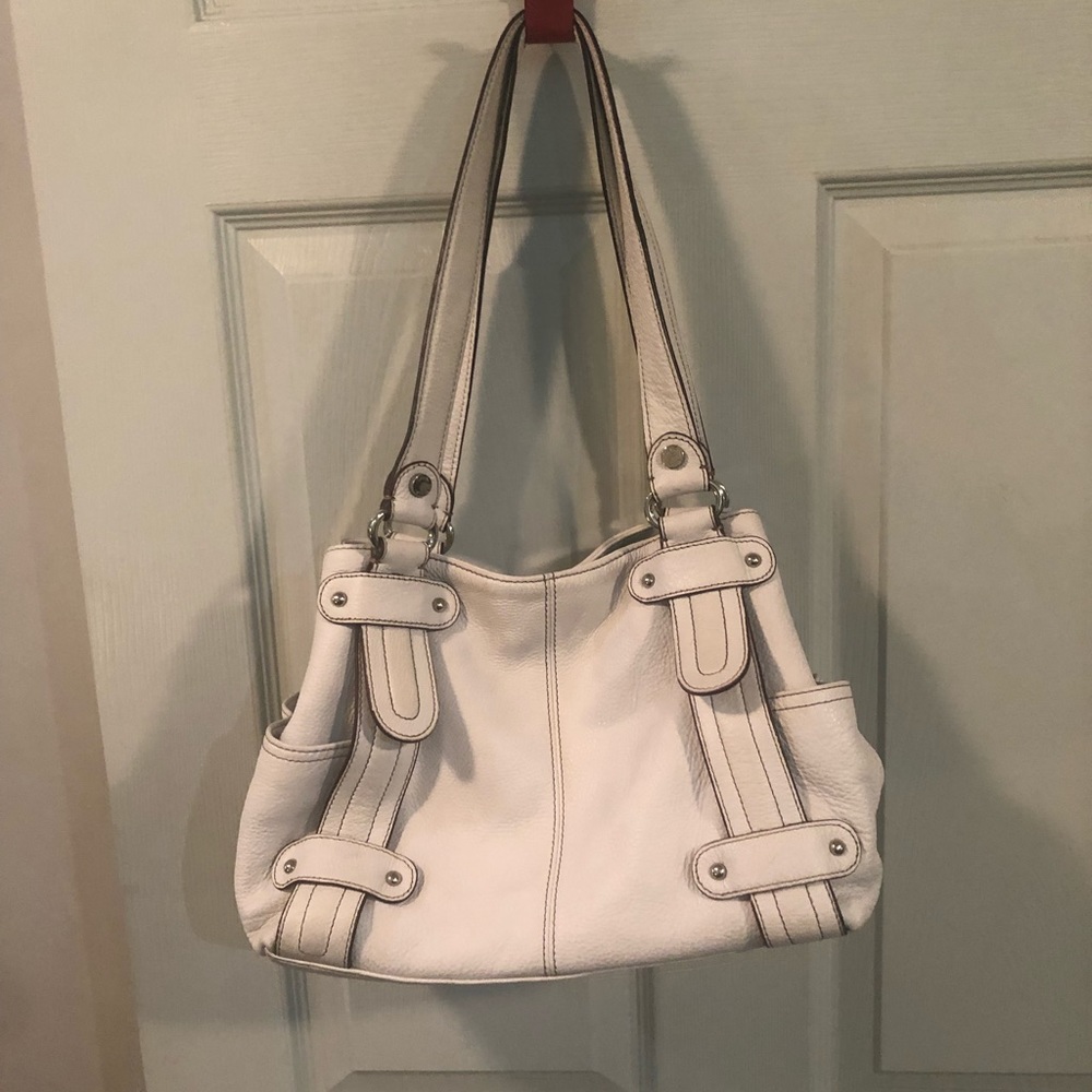 White handbag